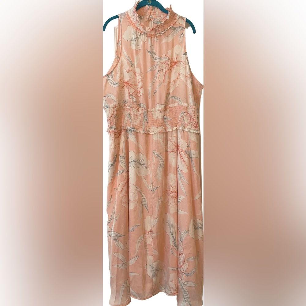 Sleeveless Peach 🍑 Summer Dress Size 1X